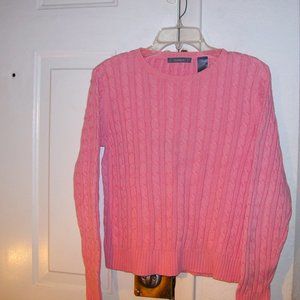 Liz Clairborne  Peach Long Sleeve Cotton Sweater M